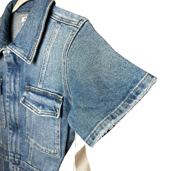 NEW Good American Denim Utility Jumpsuit Size 0 Retro Western Rodeo 70s Inspired - Picture 6 of 11